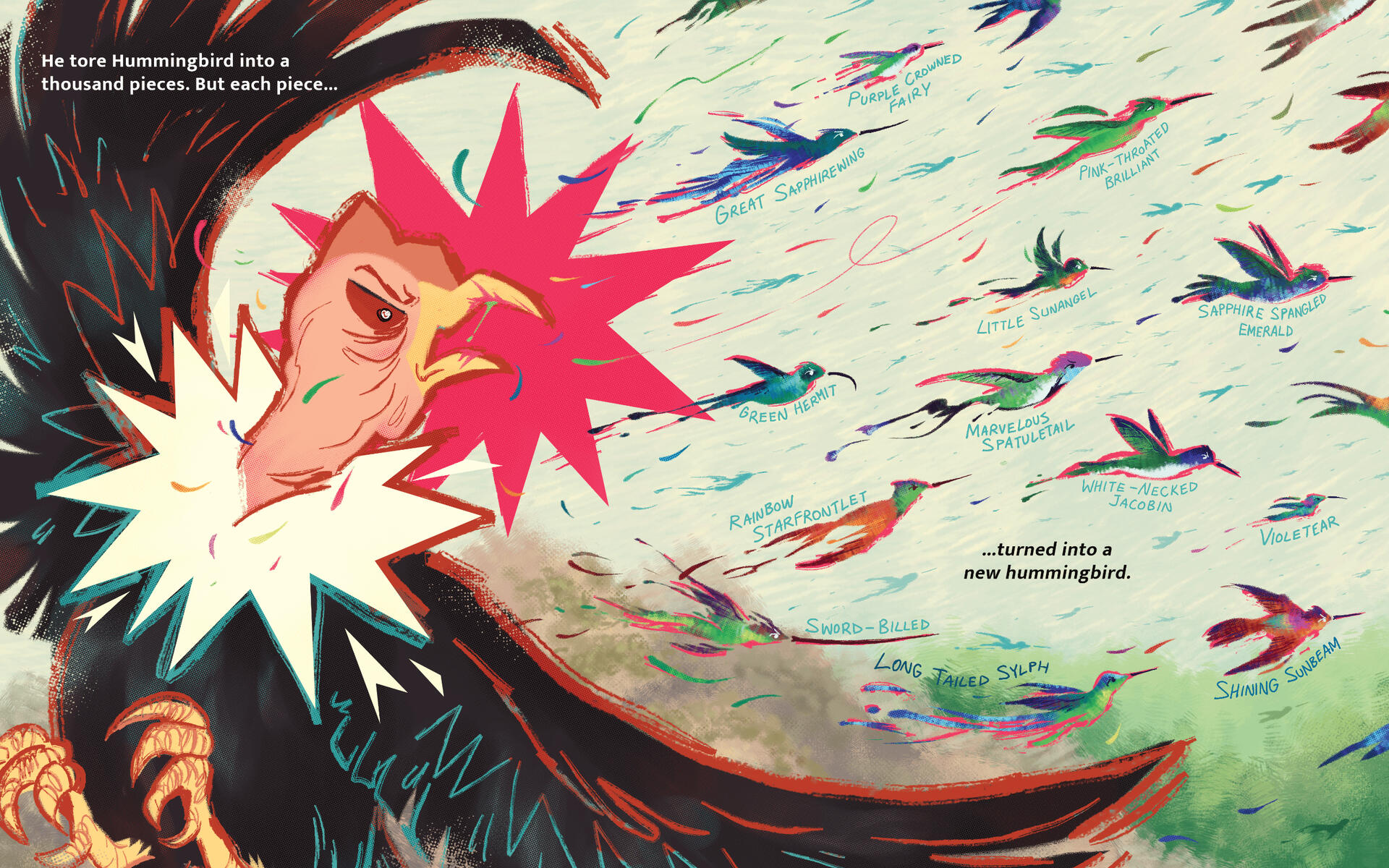 The Condor&#39;s Wife (fake picture book spread)